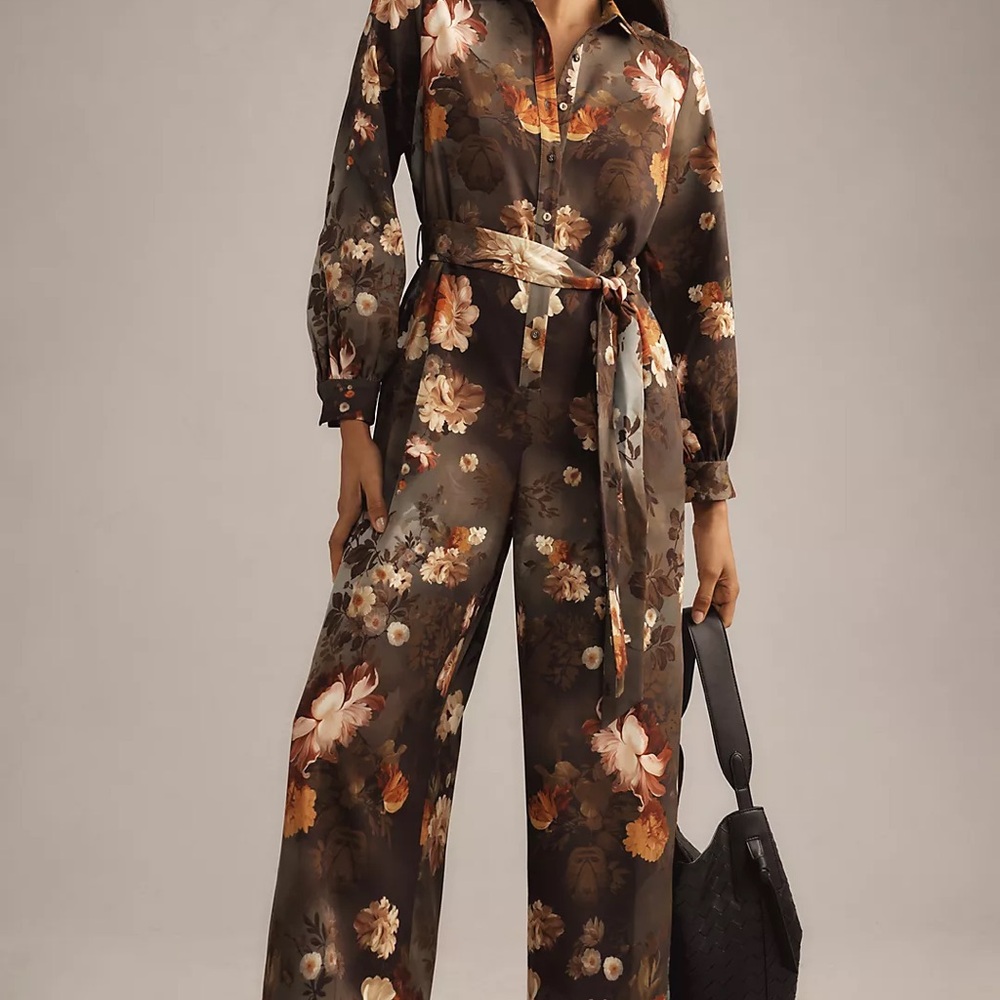 Anthropologie Ranna Gill Long-Sleeve Jumpsuit